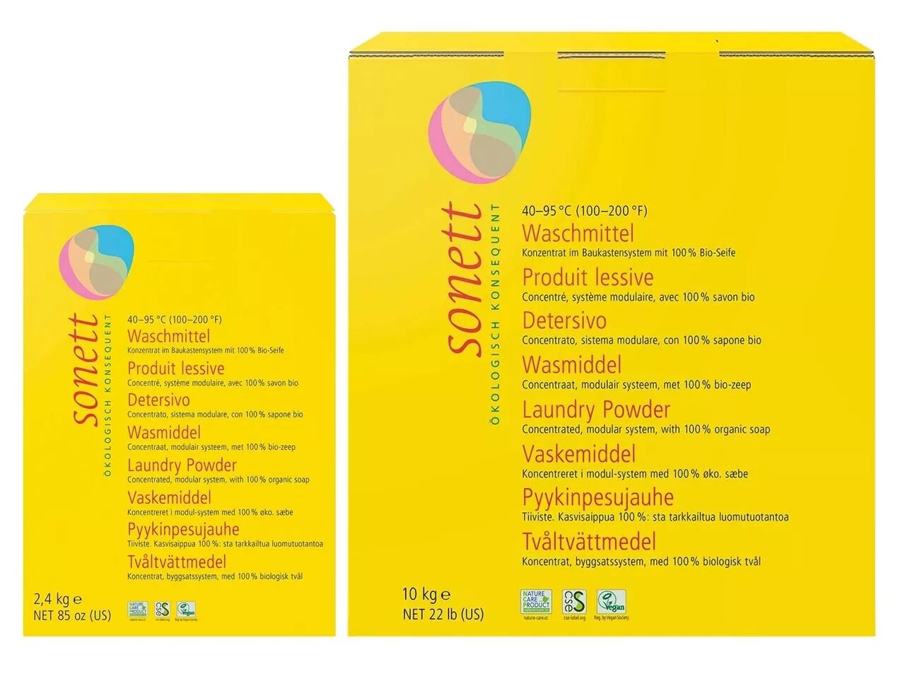 Lessive en poudre concentr&eacute;e, Sonett