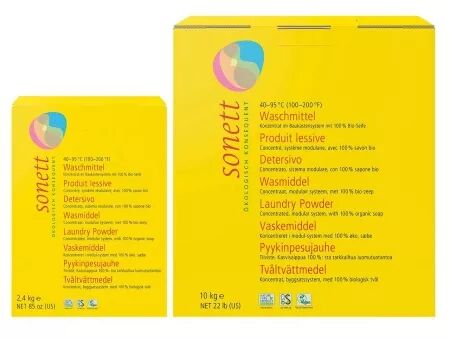 Lessive en poudre concentr&eacute;e, Sonett