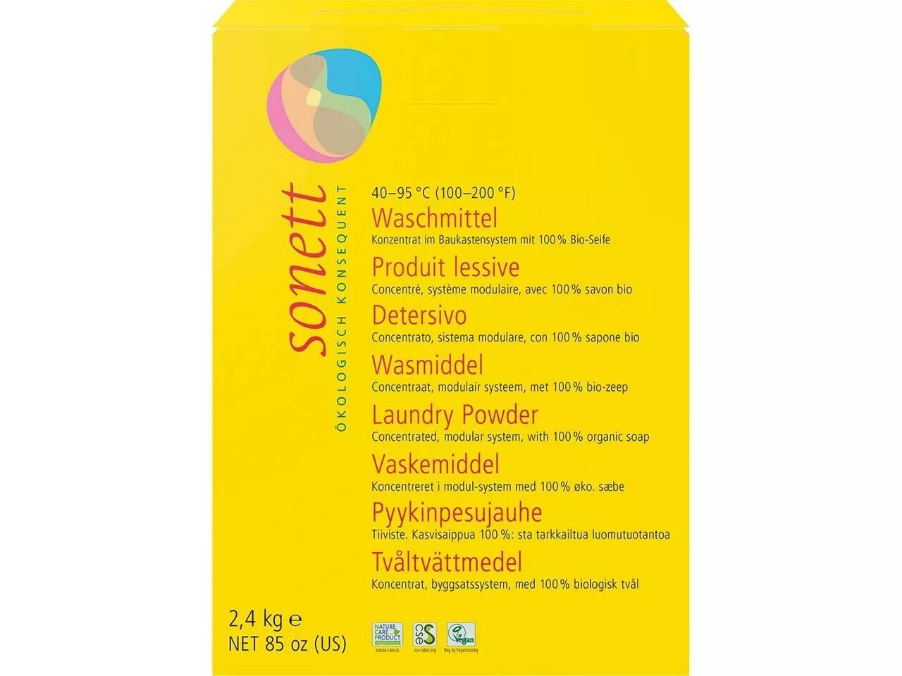 Lessive en poudre concentr&eacute;e, Sonett