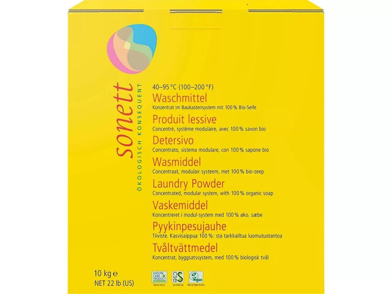 Lessive en poudre concentr&eacute;e, Sonett
