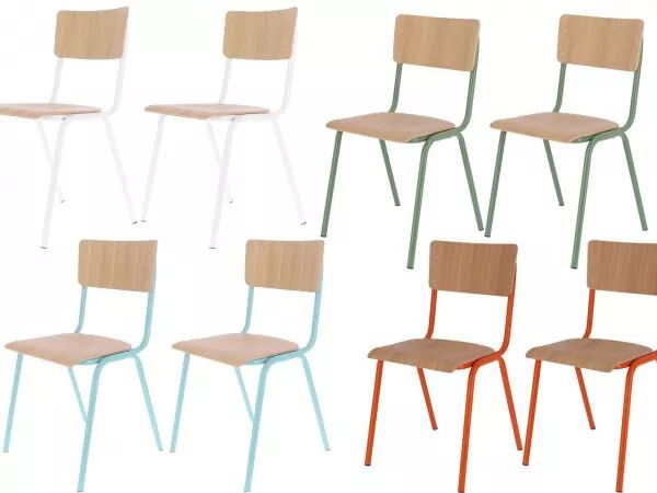 Lot de 2 chaises visiteurs