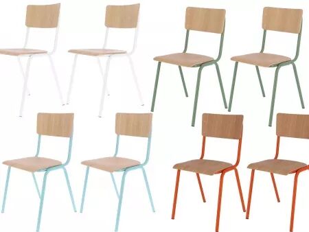 Lot de 2 chaises visiteurs