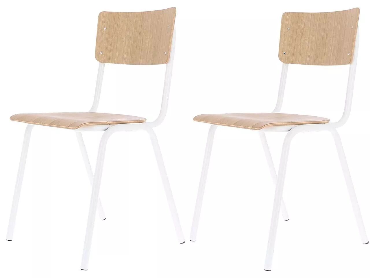 Lot de 2 chaises visiteurs