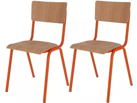 Lot de 2 chaises visiteurs