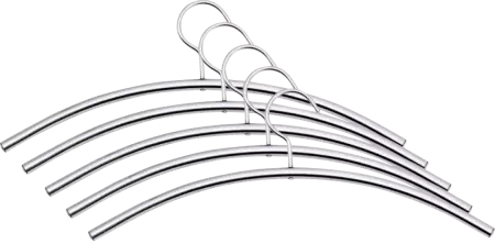 Lot de 5 cintres métal