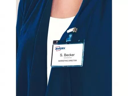 Lot de badges individuels nominatifs Avery