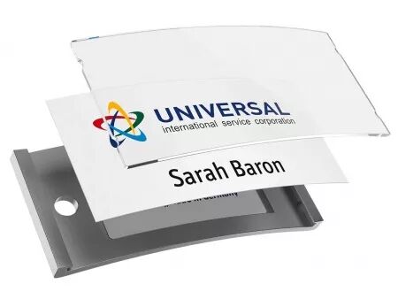 Lot de Badges nominatifs Avery \ Polar20\  avec aimant, 68 x 22 mm