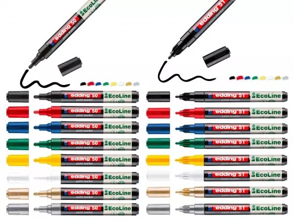 Marqueur peinture Edding EcoLine, 50 et 51