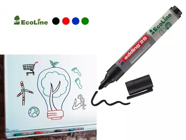 Marqueur tableau blanc �cologique edding 28 � ecoline �