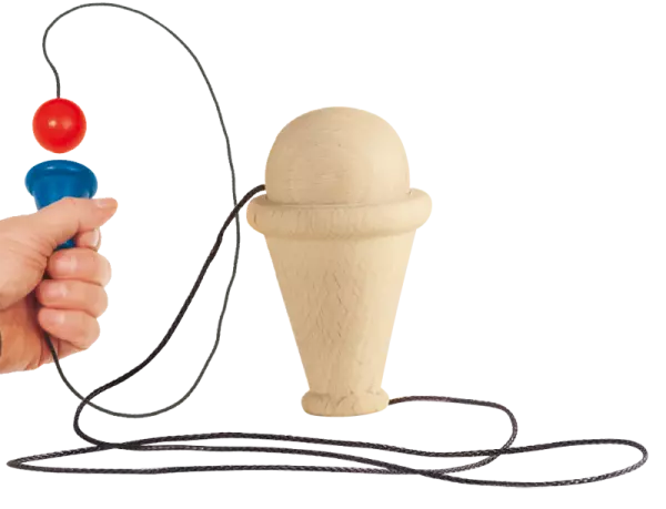 Mini-bilboquet bois