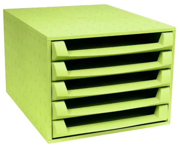 Module de rangement 5 plateaux plast. recycl� Forever bleu fonc�
