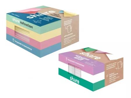 Notes repositionnables, share