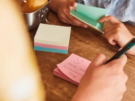 Notes repositionnables, share