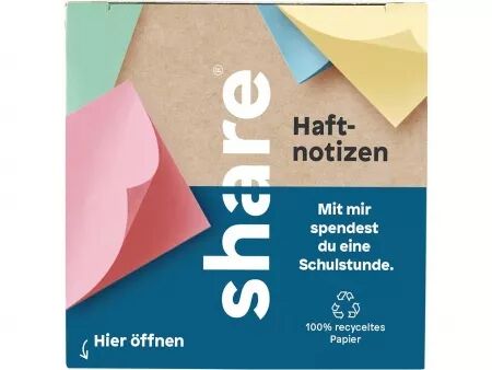 Notes repositionnables, share