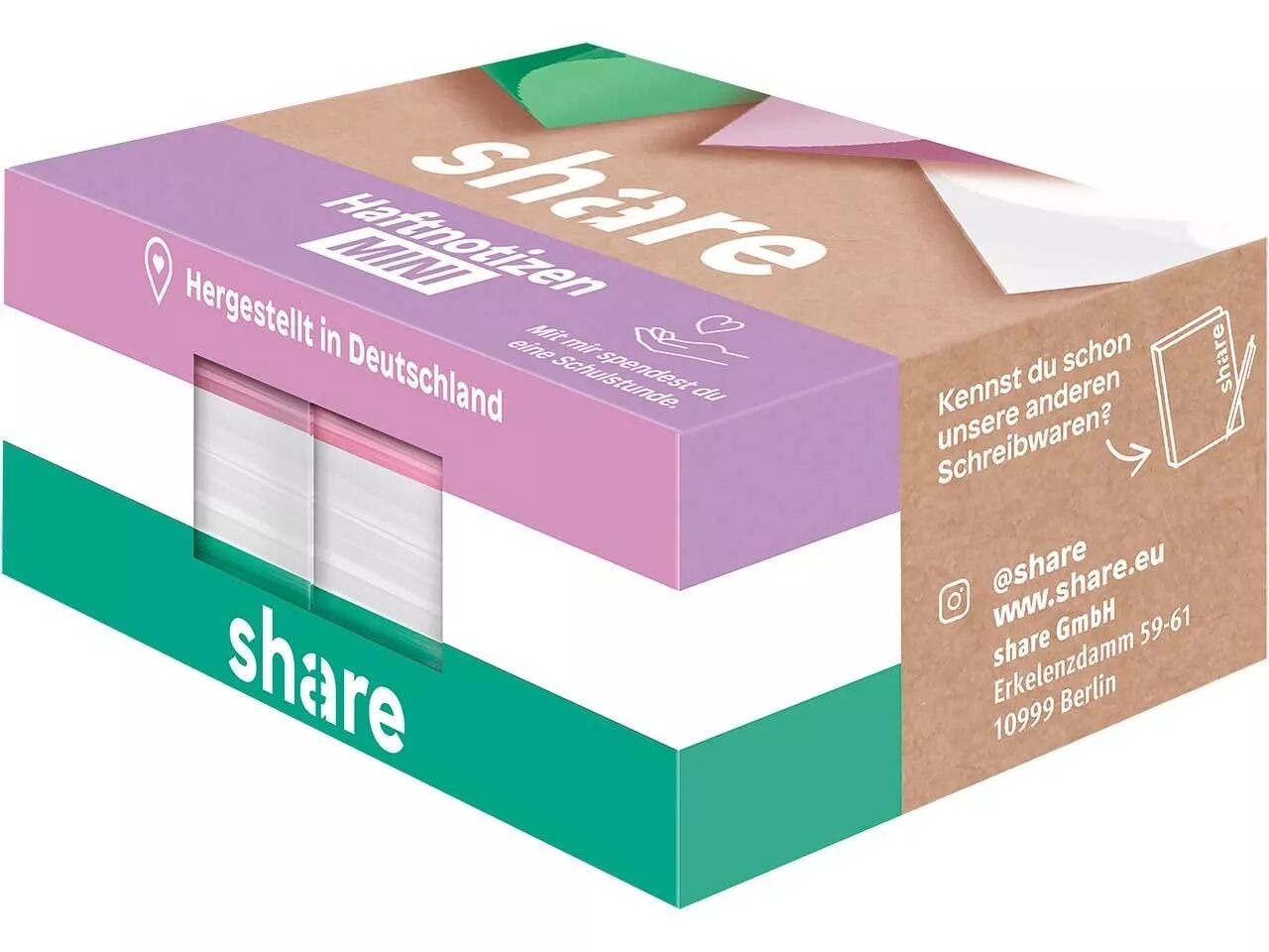 Notes repositionnables, share