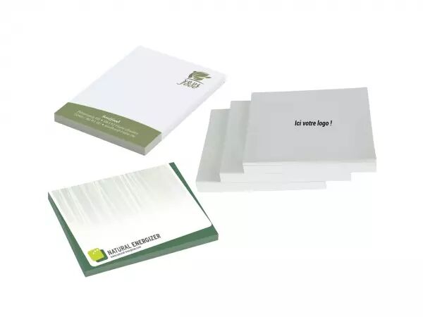 Notes repositionnables marquage de 1 � 4 couleurs