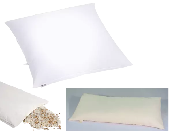 Oreiller coton et laine bio + balle d\'�peautre bio
