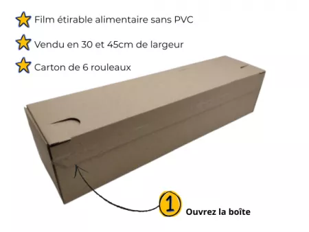 Pack Easycut 6 films &eacute;tirables alimentaires