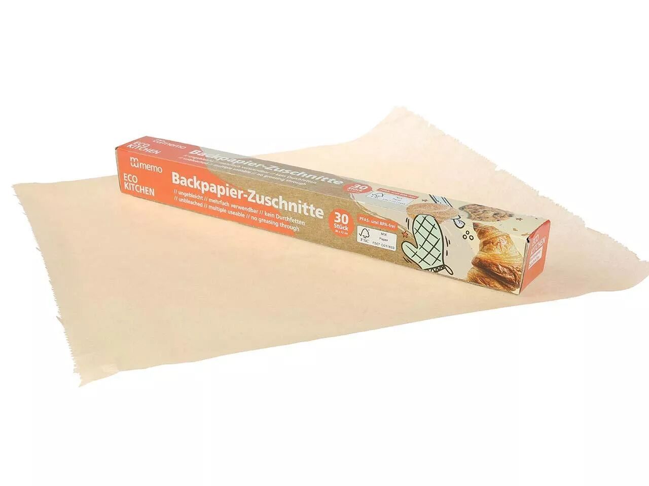 Papier cuisson ECO KITCHEN\  non blanchis