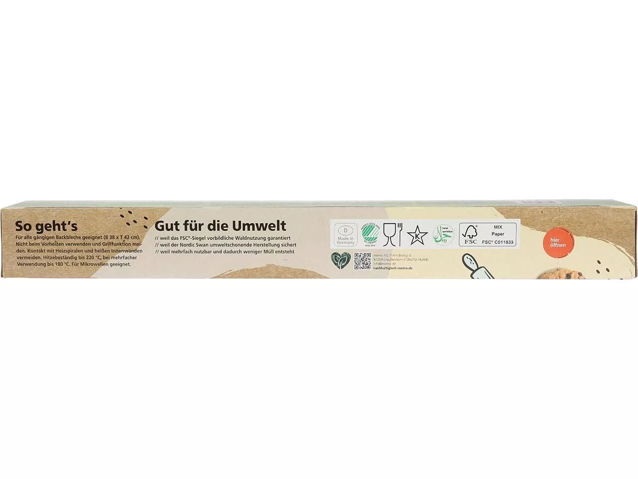 Papier cuisson ECO KITCHEN\  non blanchis