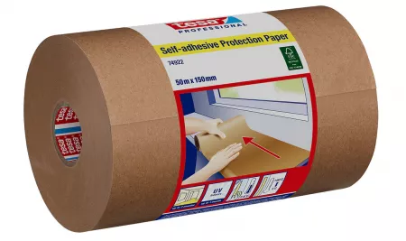 Papier de protection, autocollant, recyclé et certifié