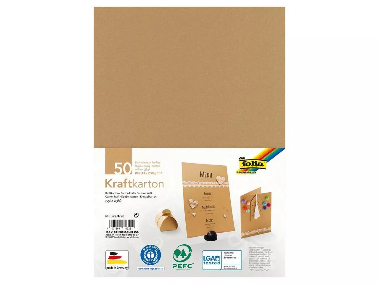 Papier kraft folia, 120 g/m&sup2;