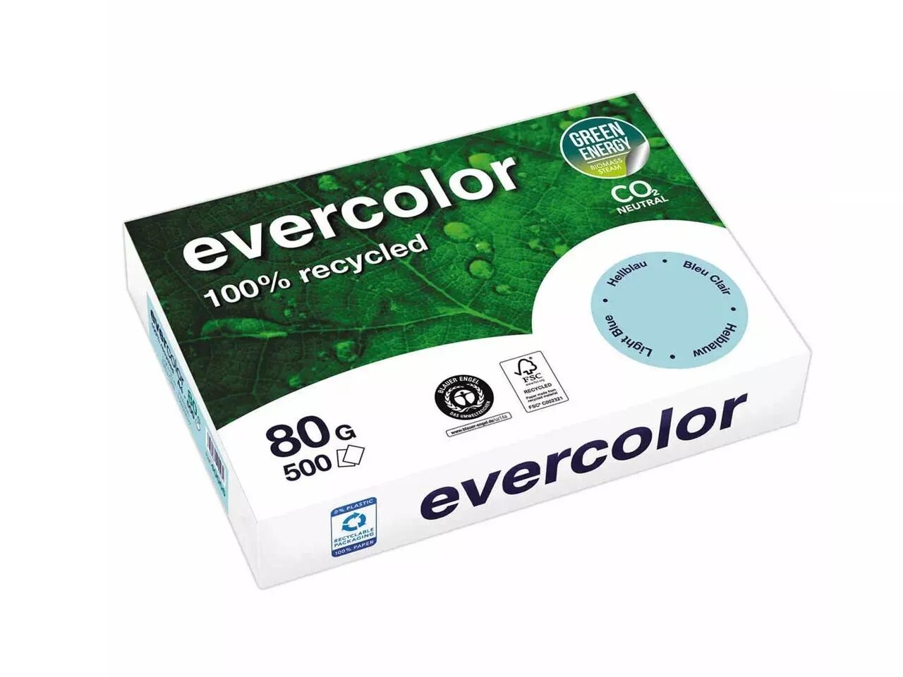 Papier recycl&eacute; couleur EVERCOLOR