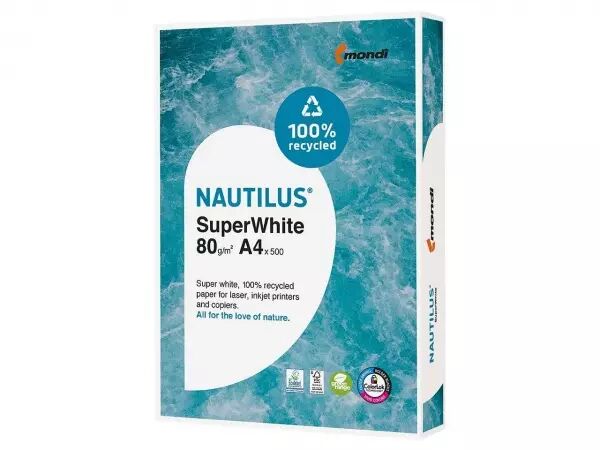Papier recycl� Nautilus Super White