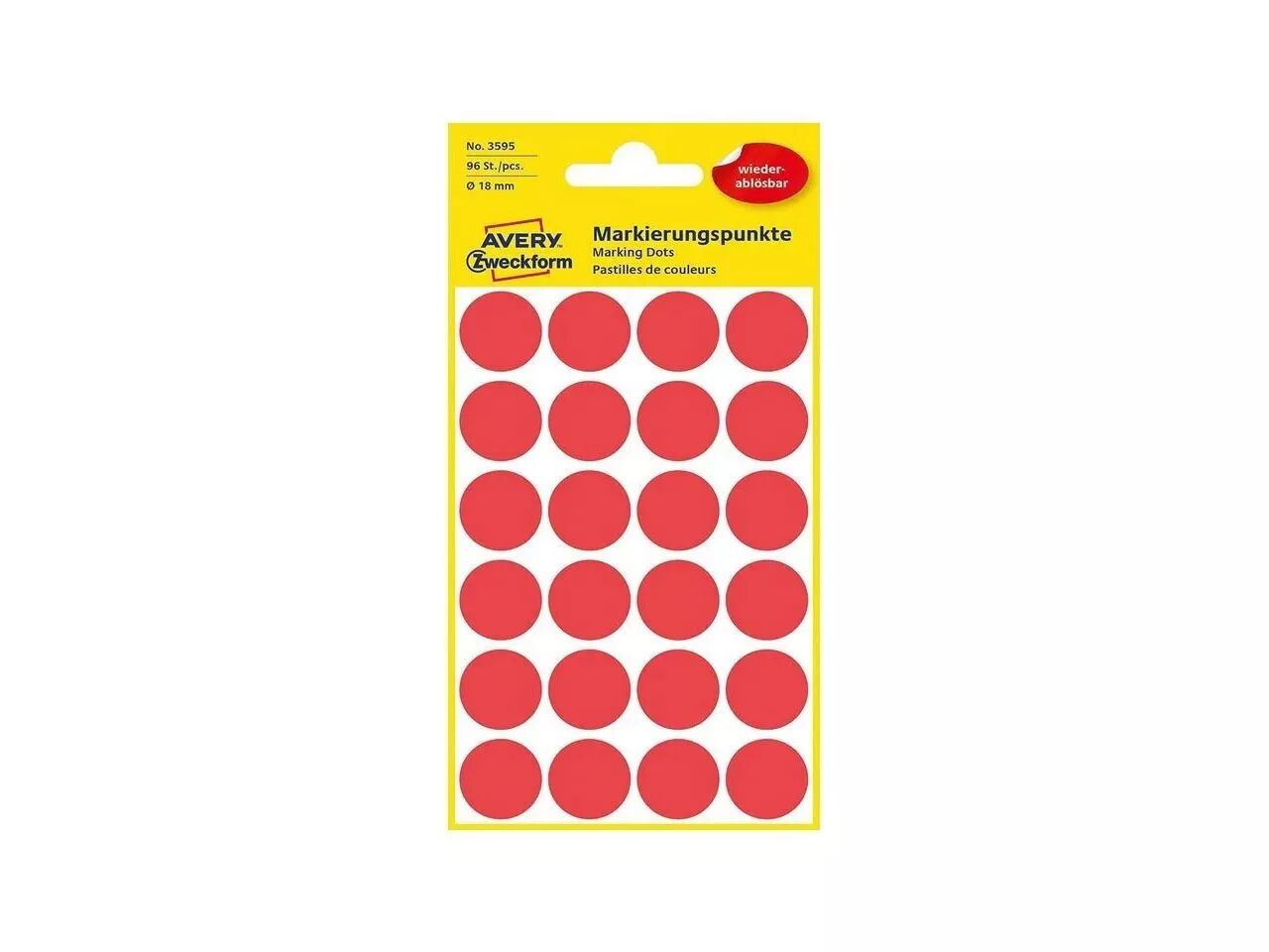 Pastilles enlevables rondes