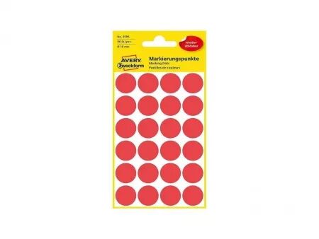 Pastilles enlevables rondes