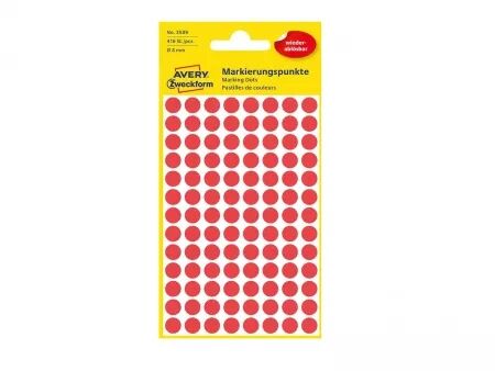 Pastilles enlevables rondes