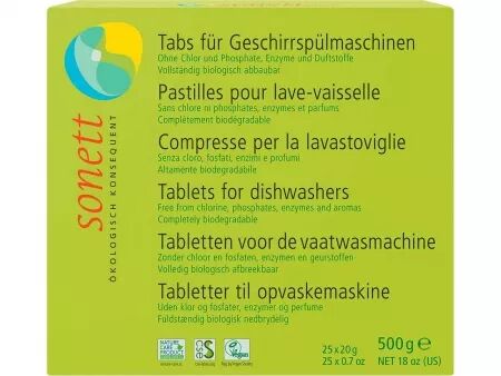 Pastilles lave-vaiselle, tablettes
