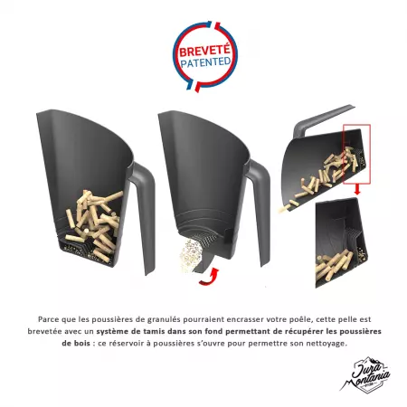 Pelle à pellets, plastique recyclé