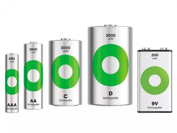 Piles rechargeables NiMH GP Battery