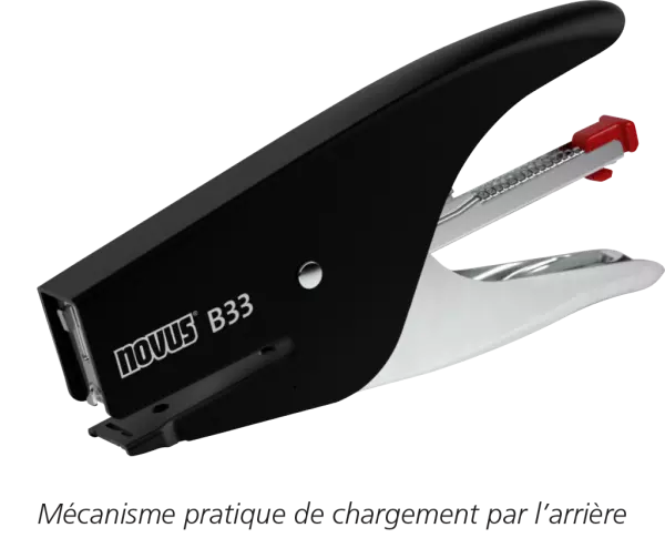 Pince agrafeuse Novus \ B33\ , noir