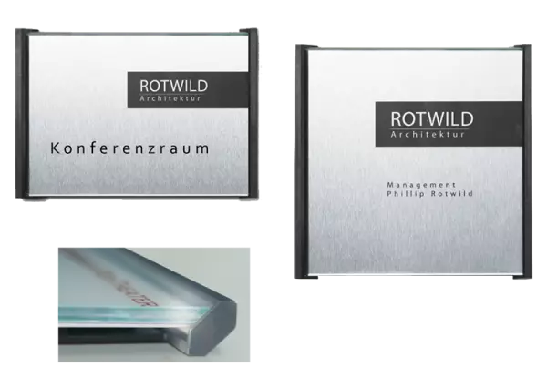 Plaque signal�tique de porte Box