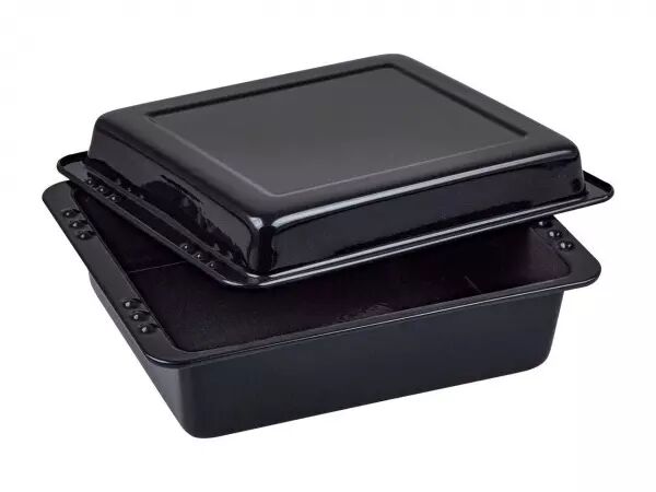Plat � four carr� avec couvercle CHG