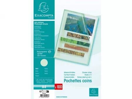 Pochettes coins Exacompta 120&micro;
