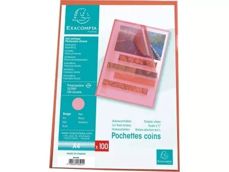 Pochettes coins Exacompta 120&micro;