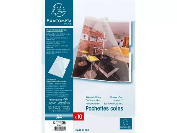 Pochettes coins Exacompta 200�