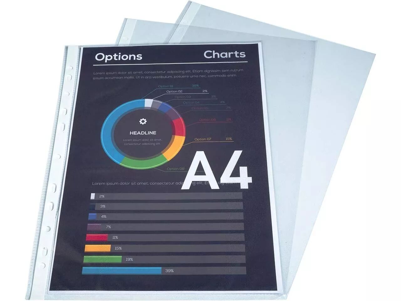 Pochettes perfor&eacute;es Exacompta 60&micro;