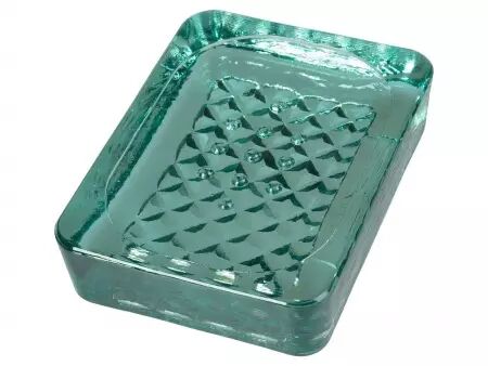 Porte-savon en verre recyclé