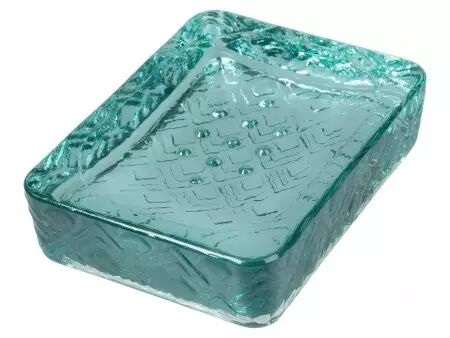 Porte-savon en verre recyclé