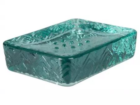 Porte-savon en verre recyclé