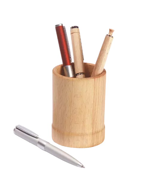 Pot � crayons h�tre huil�