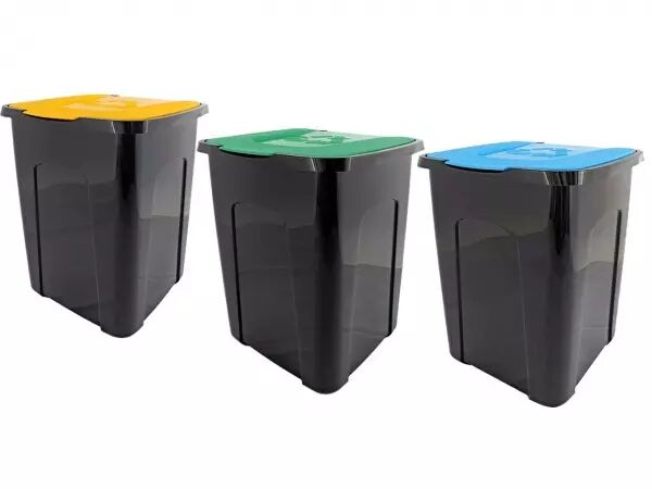 Poubelle 50 litres avec couvercle