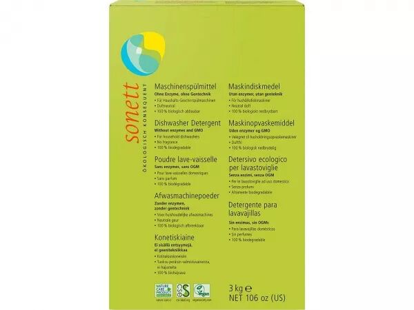 Poudre lave-vaisselle, Sonett