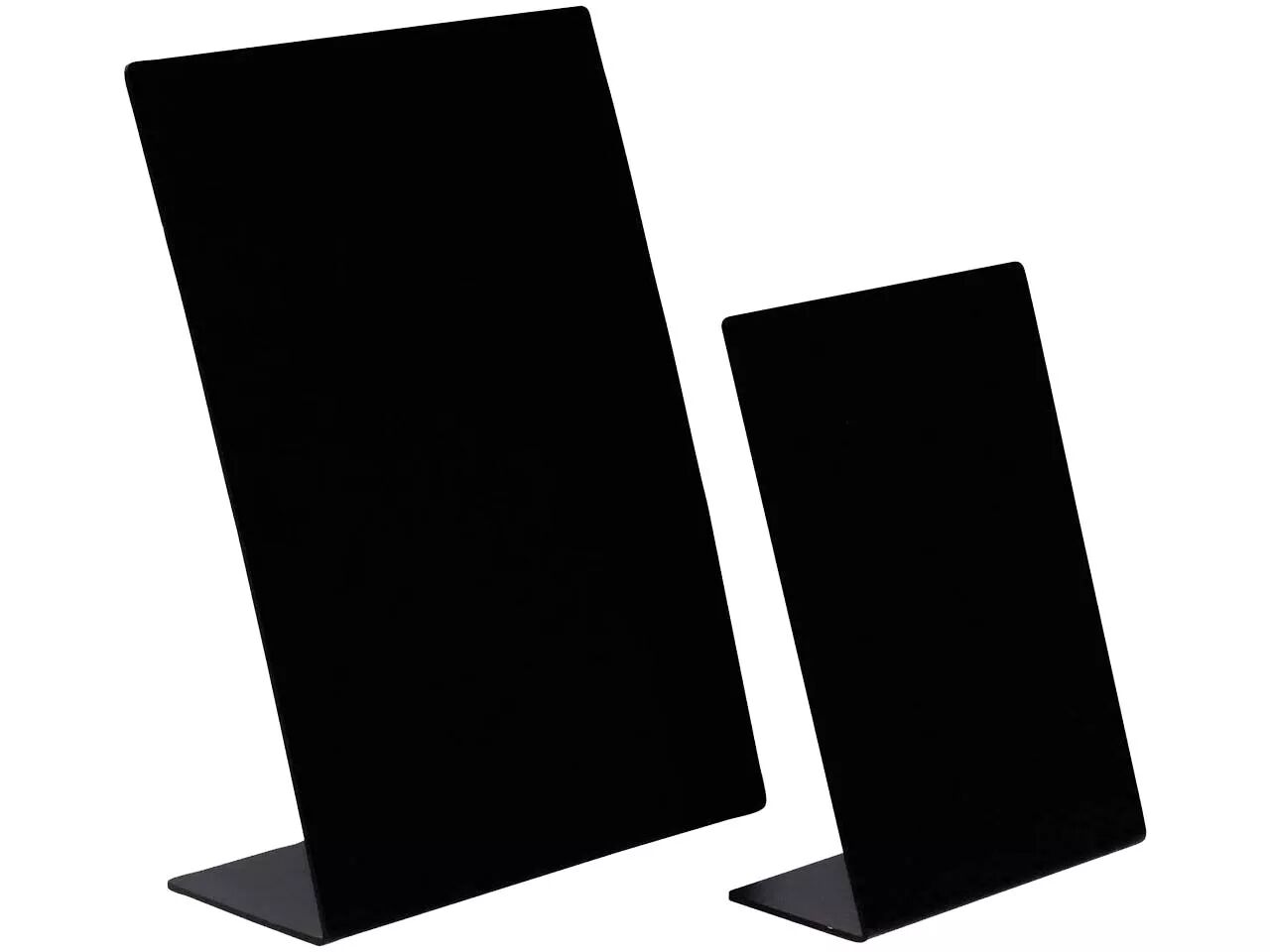Pr&eacute;sentoir de table inclin&eacute;, Exacryl, type ardoise