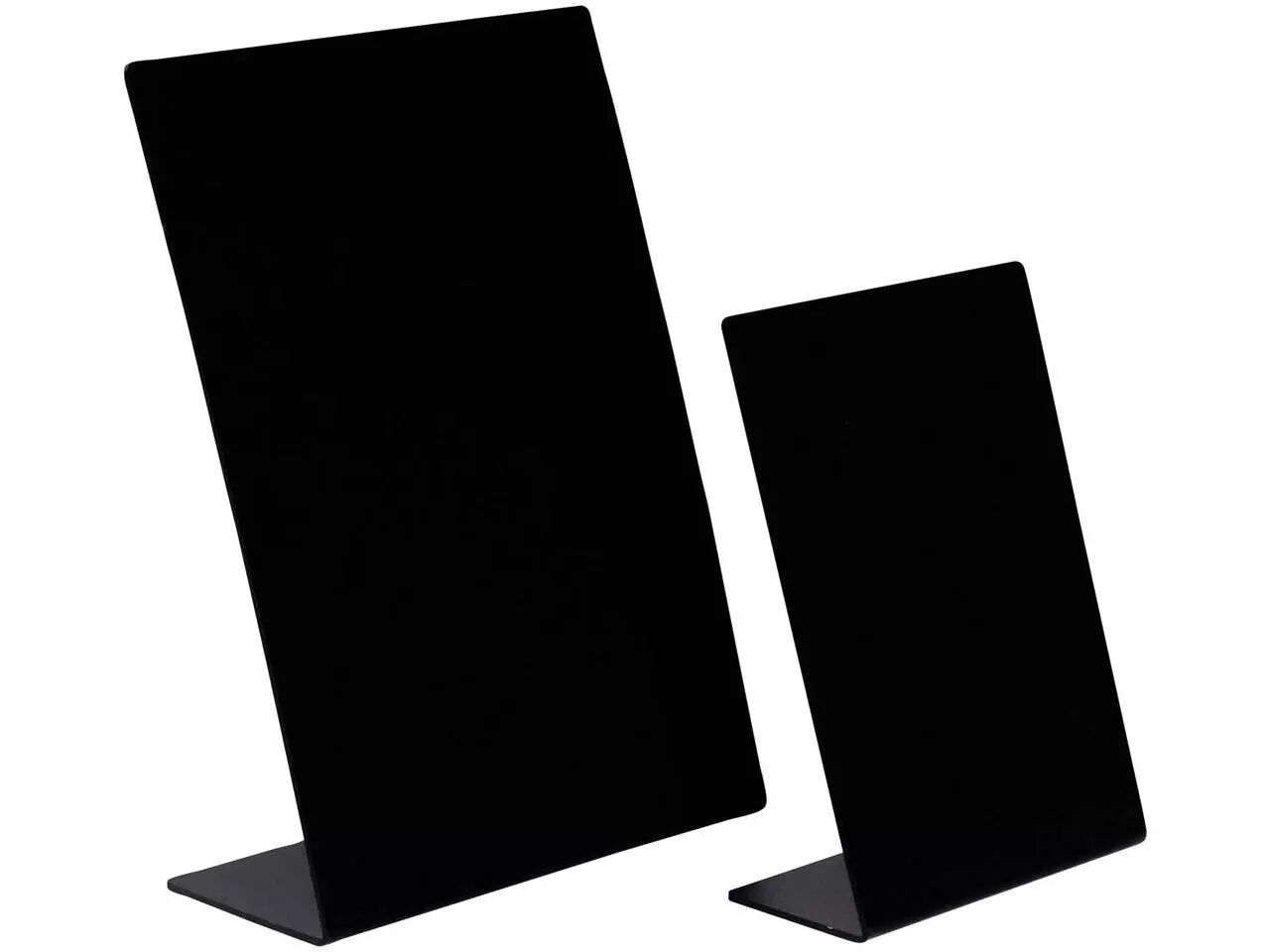 Pr&eacute;sentoir de table inclin&eacute;, Exacryl, type ardoise