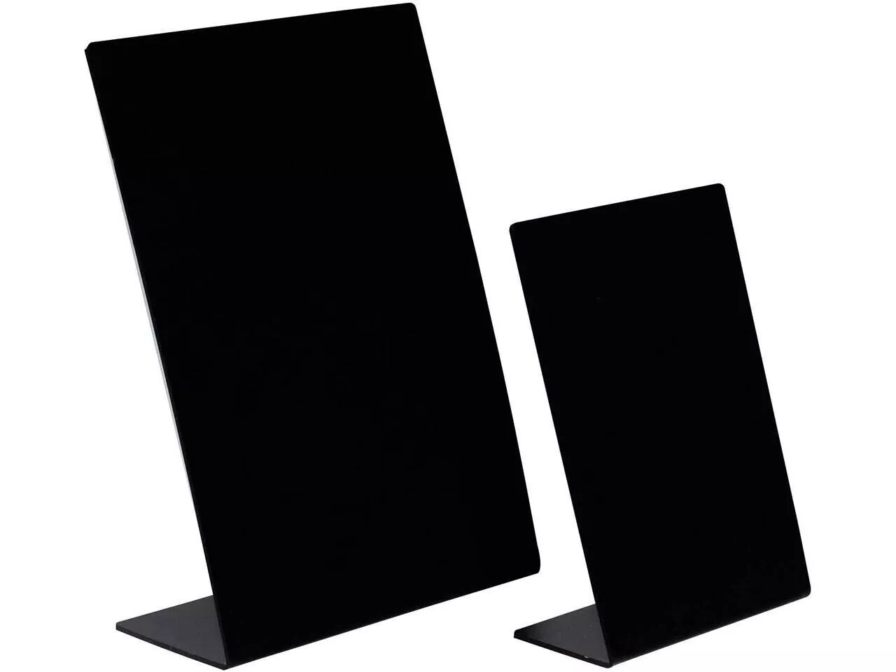 Pr&eacute;sentoir de table inclin&eacute;, Exacryl, type ardoise